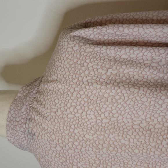 Adrianna Papell Pink Chiffon Blouse Twist Front Polka Dot Top Designer Summer - Picture 9 of 10